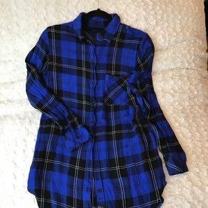 Rails Hunter Button-Down Long-Sleeve Plaid Top